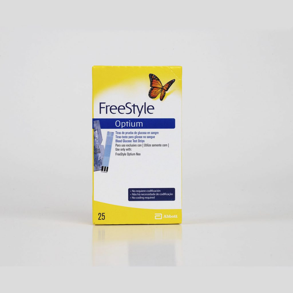 Tira Reactiva Freestyle Optium Neo Caja X 25 Biomedical Systems