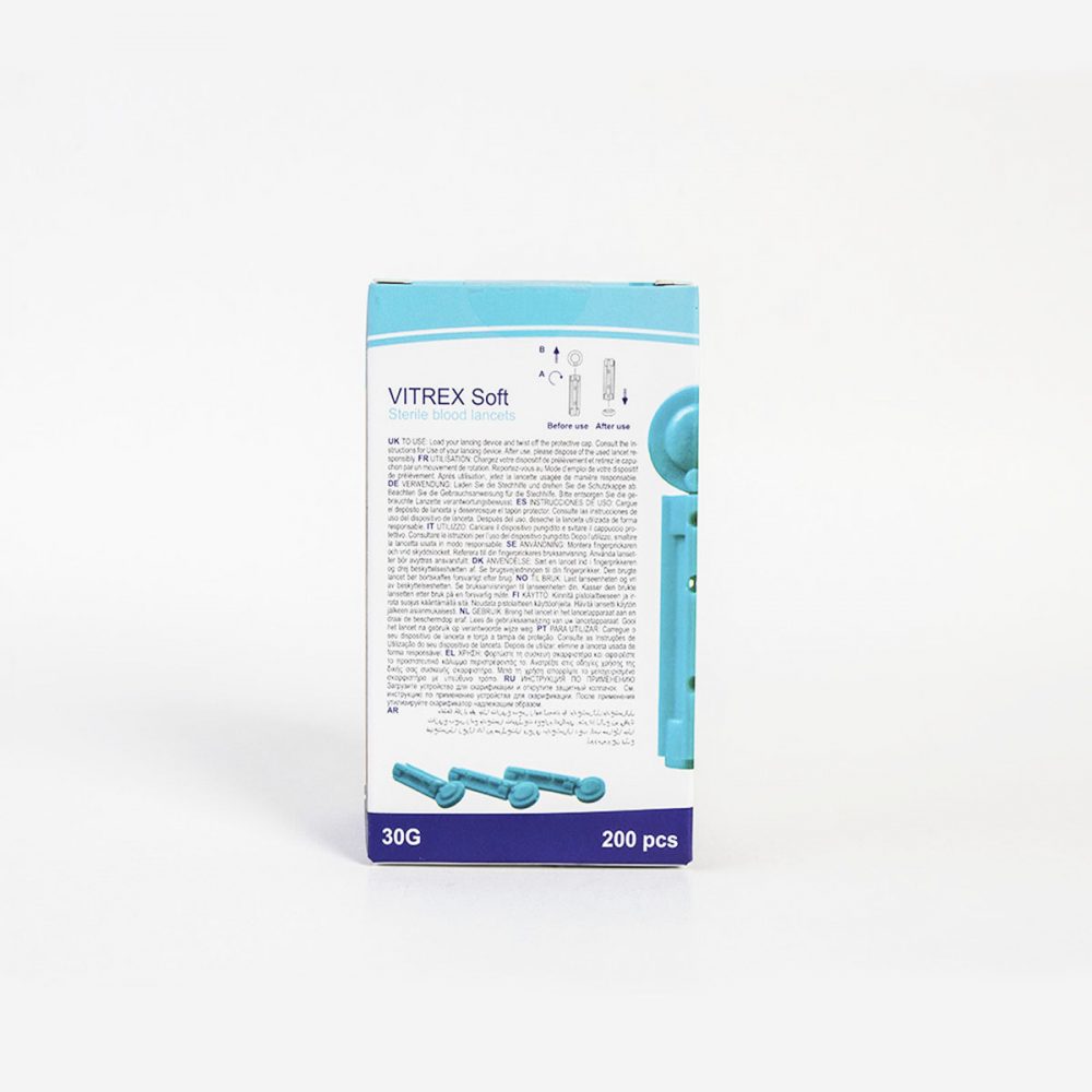 Lancetas Soft Vitrex caja x 200