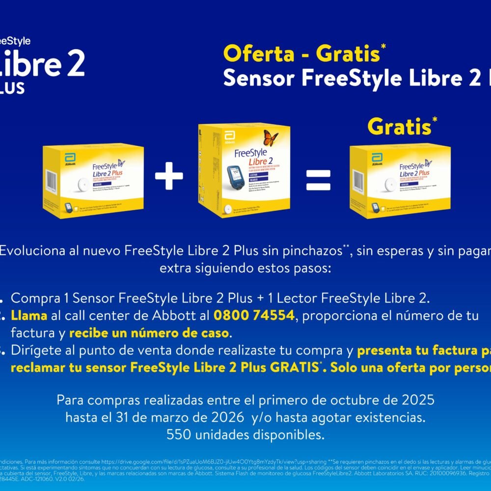 Compra un Sensor Libre 2 Plus+Un Lector Libre 2 = Llévate Gratis un Sensor Libre 2 Plus